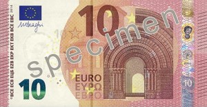 Nouveau billet 10 euros recto